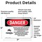 Signmission Rotating Auger Inside This Hopper Danger Sign, Vinyl Decal, 7in W x 5in L, 2PK OS-2PACK-DS-D-57-L-2437 - alternate 5